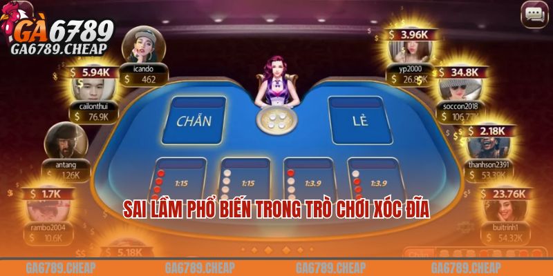 Sai lầm phổ biến trong trò chơi xóc đĩa